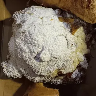 Guava and cheese turnover, almond croissant, and venezuelan ham and cheese cachito!