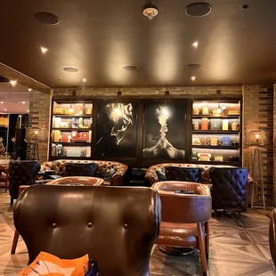 the bar and lounge area