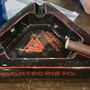 Enjoying a nice cigar
