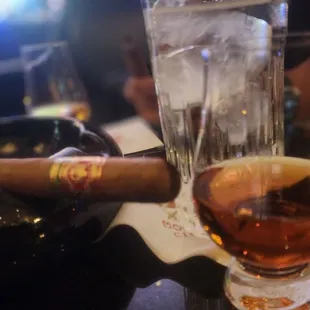Arturo Fuente and MacCallan 18; best of both worlds.