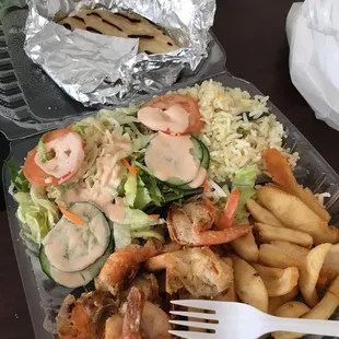 Camarones a la plancha