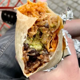 Al Pastor super burrito