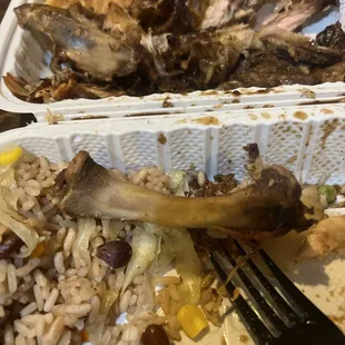 Dry bone usually means dry chicken.