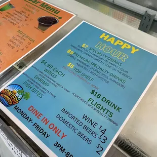 Happy Hour Menu