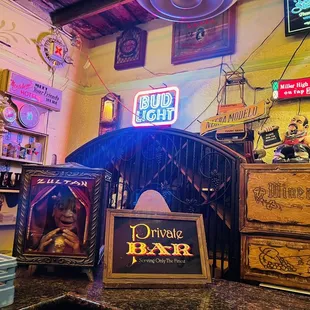 a variety of items on display