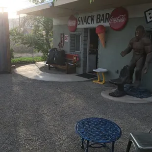 This is next door but feels "part of it" somehow- hot dogs and what not