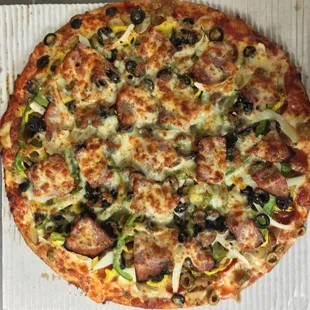 Our famous Works Pizza