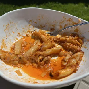 (What's left of) Penne alla vodka