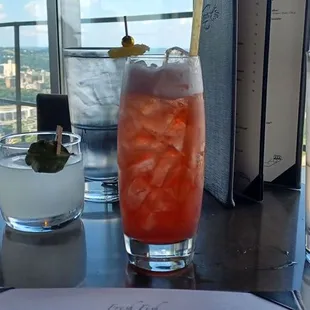 Mocktail and a cocktail