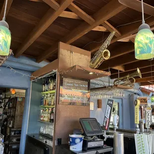 Bar area at the Monty