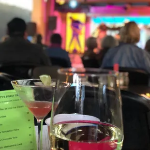 Their street-facing sign mentions strong drinks, and the woods cosmo (pink drink) was plenty strong