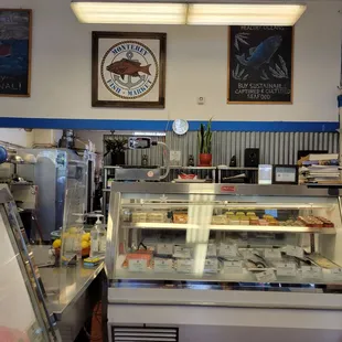 the inside of a restaurant