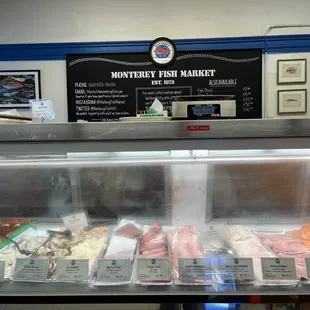 Seafood counter