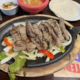 Beef fajitas