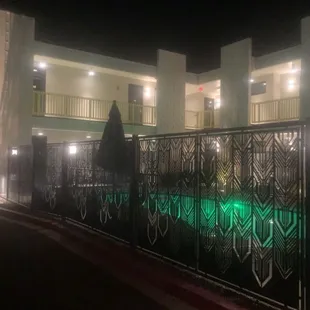 Night lights at the pool