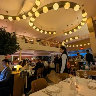 Inside dining room (bar is on the far right)