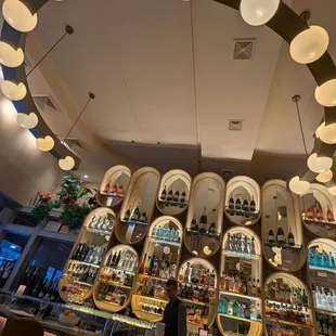 The cool ceiling lights