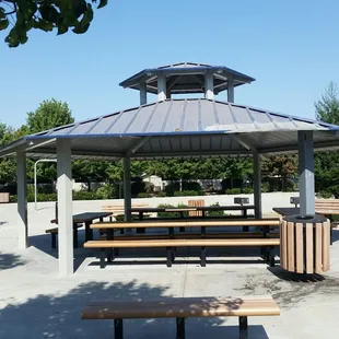 Shaded picnic area