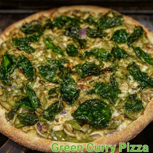 green curry pizza