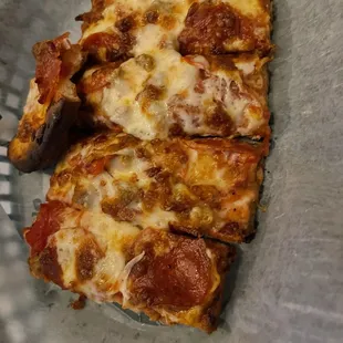 Meaty flatbread