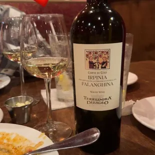 Wine selection and Shrimp &amp; Grits