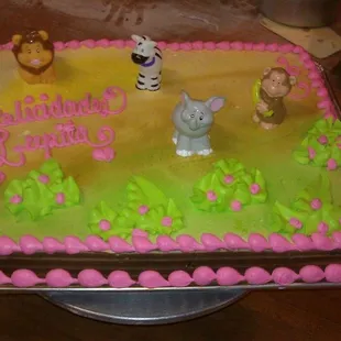a birthday cake for a little girl