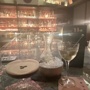 Espresso and gin martini