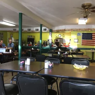 the interior of a mexican restaurant