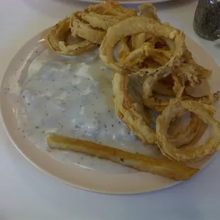 Quicky w/ Onion Rings.