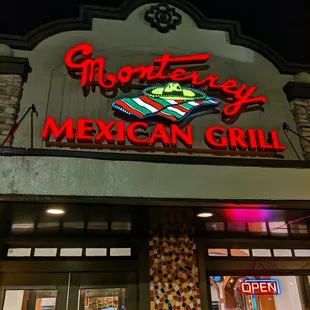 Outside. Storefront signage facing 15-501. Located in the Oak Creek Village shopping center.