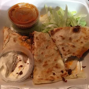 QUESADILLA DE CHORIZO Y POLLO