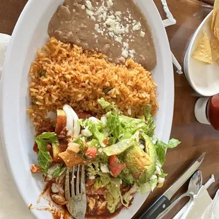 Chicken enchiladas