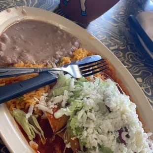 Enchiladas rojos