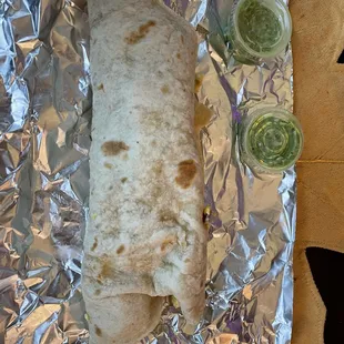 Yellow jacket burrito.
