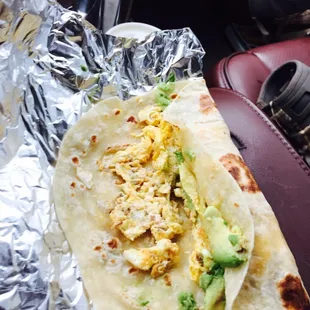 Chorizo egg and avocado