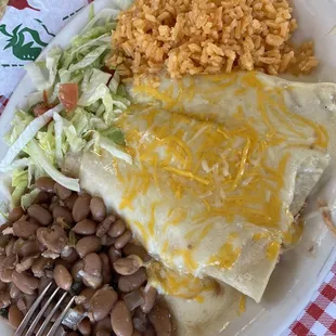Chicken Enchilada Plate
