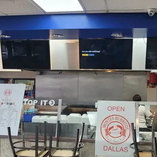 Front desk in Gas station