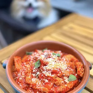 Trippa: Slow Braised Tripe in Tomato and Pancetta, Nepitella, Pecorino Romano | $14 (If you love offal, get this!)