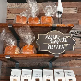 Dessert - assorted biscotti &amp; BellaPizzelle pizzelles