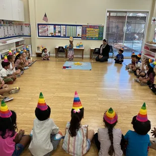 Birthday celebration in class