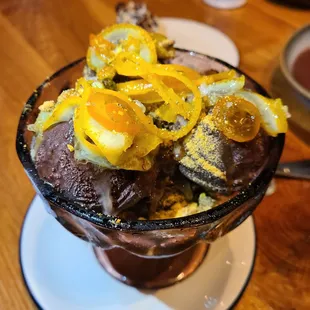 Citrus Dark Chocolate Sorbet