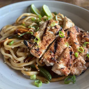 Peanut Noodles w/blackened chicken