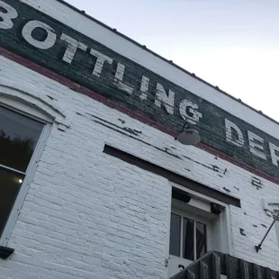 the front of the building