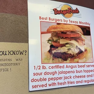 Burger Fresh Sign