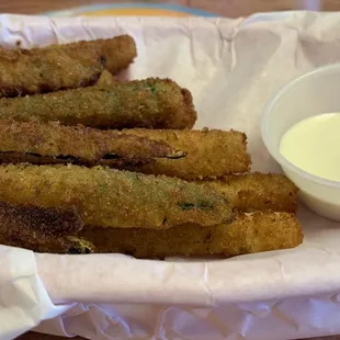 Fried Zucchini with Ranch