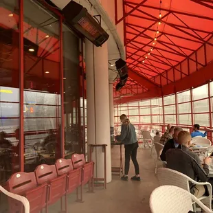 Covered heated patio