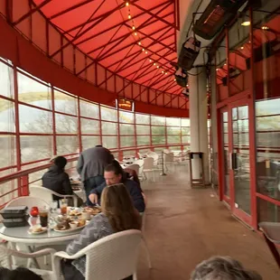 Covered heated patio