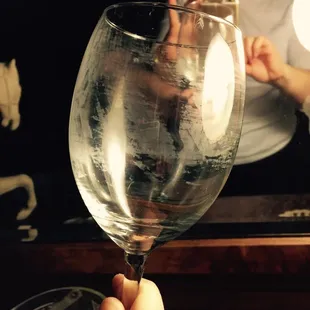 The wine glasses in the room. Eww