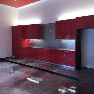My red garage cabinets.   You should see the rest of the home.