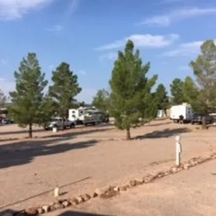 Large pull-thru sites